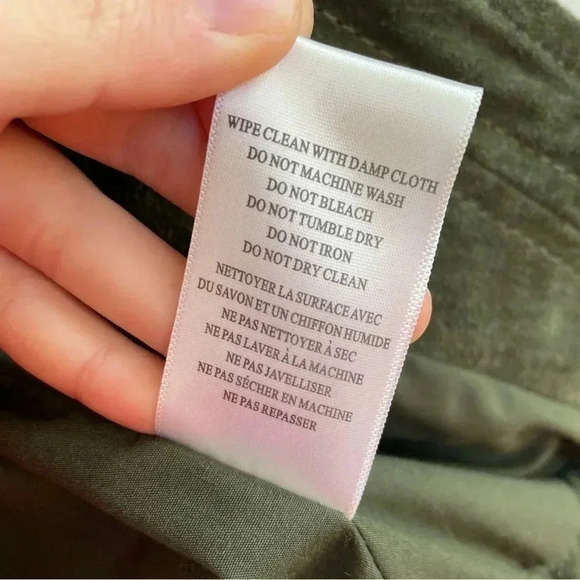 Blank NYC Free People Green Suede Moto Jacket 100% Leather Boho Womens Coat XS - Picture 13 of 16